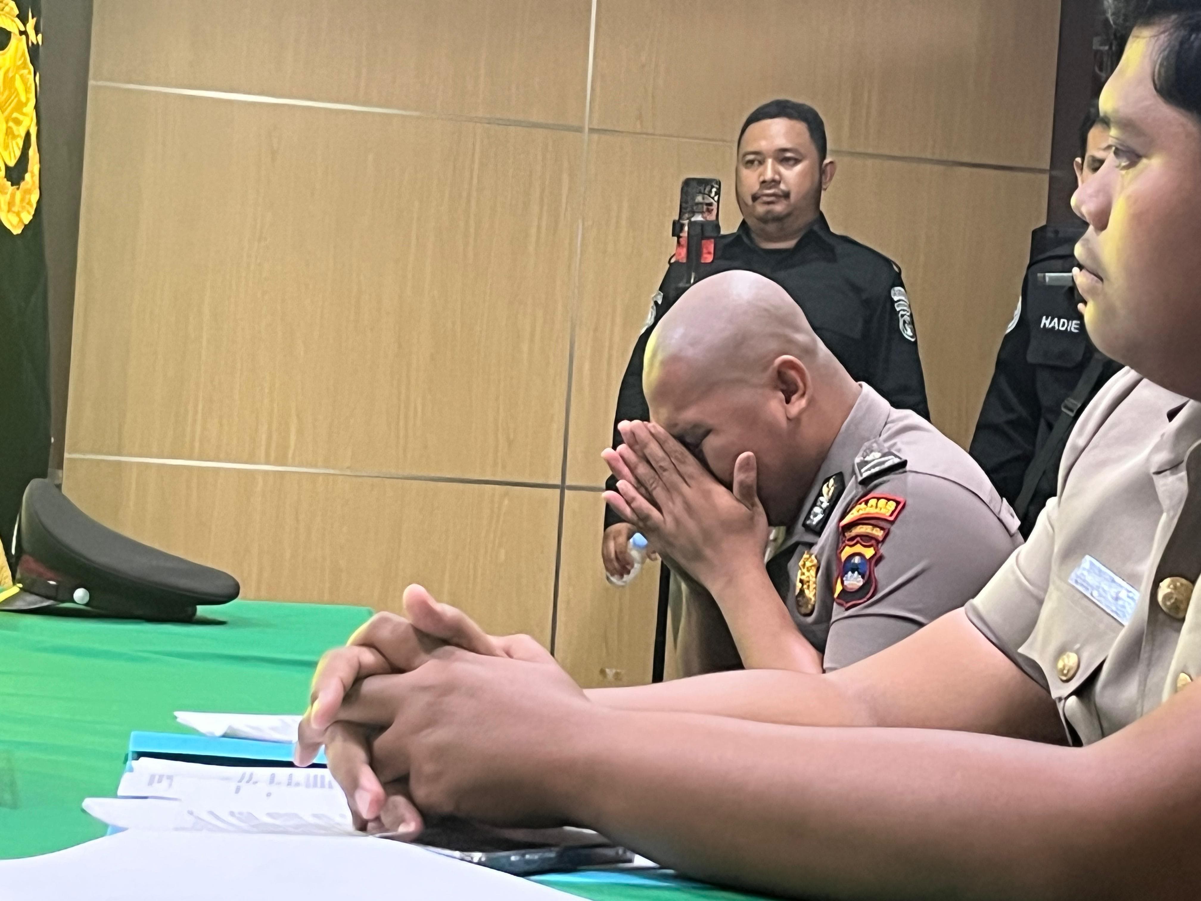PASRAH: Bripda Muhammad Seili Jalani Sidang Kode Etik Polri