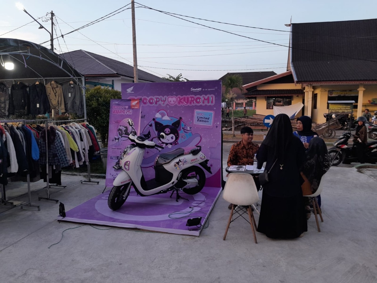 PAMERAN: Pameran spesial Honda Scoopy edisi terbatas Kuromi di Banjarmasin.