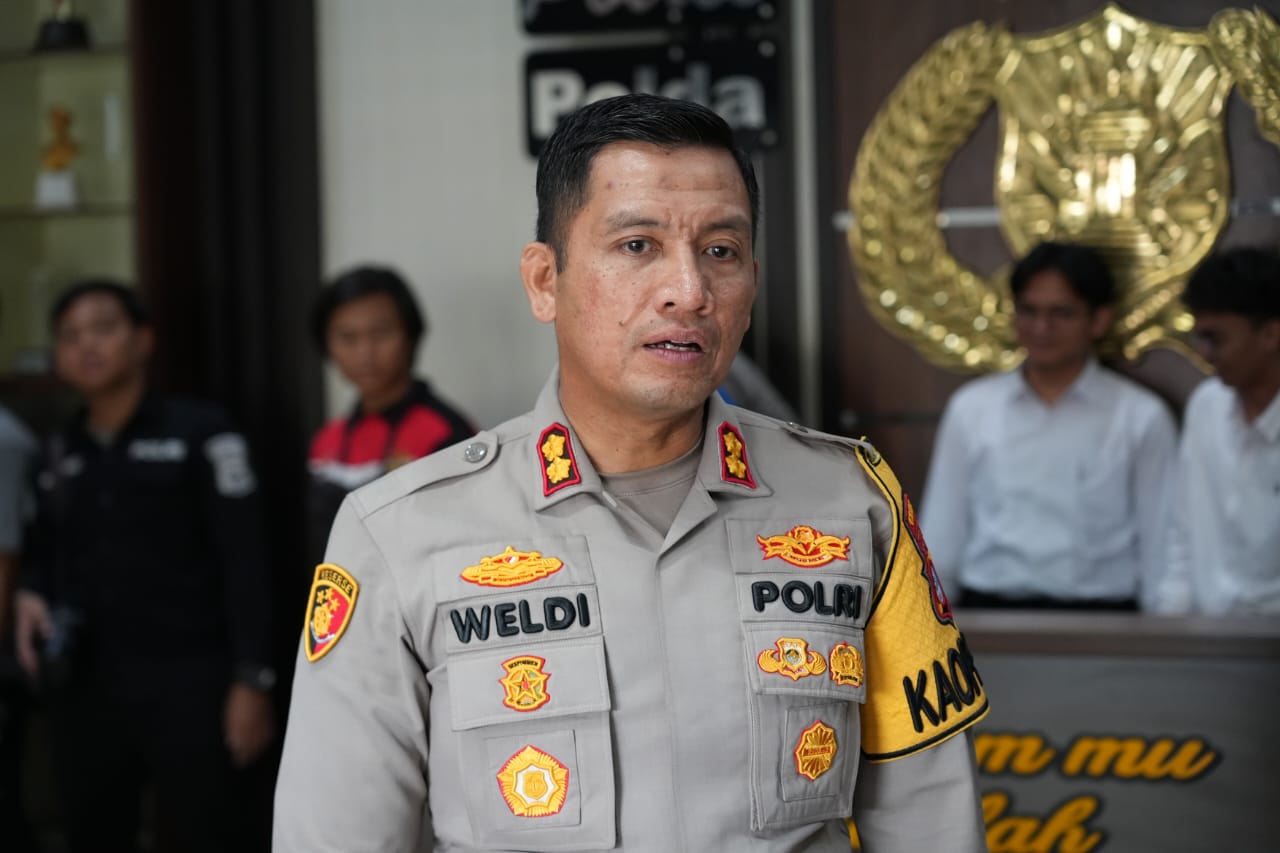 BERI KETERANGAN: Kapolres Tapin AKBP Weldi Rozika memaparkan angka kejadian laka lantas selama 2025.