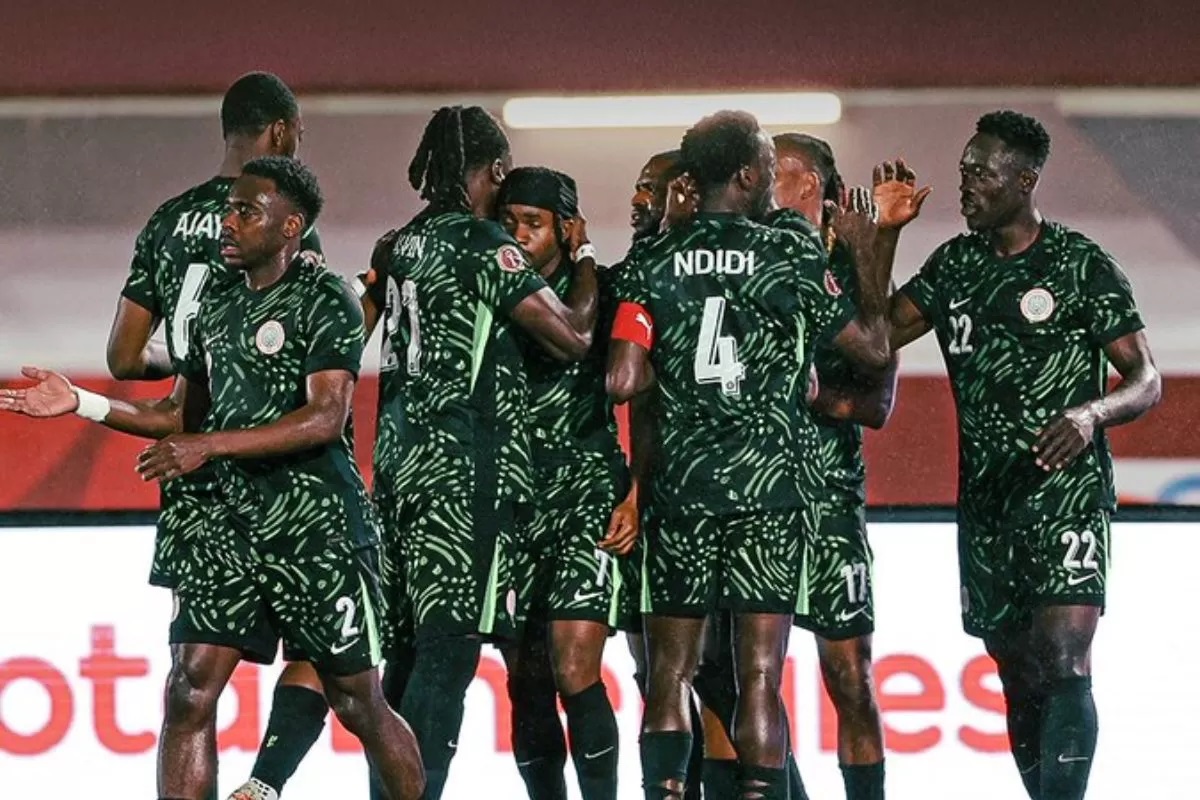 MENUNDUKKAN: Nigeria melaju ke babak perempat final Piala Afrika setelah menundukkan Mozambik 4-0 dalam pertandingan yang digelar di Fes, Maroko, Selasa (6/1).