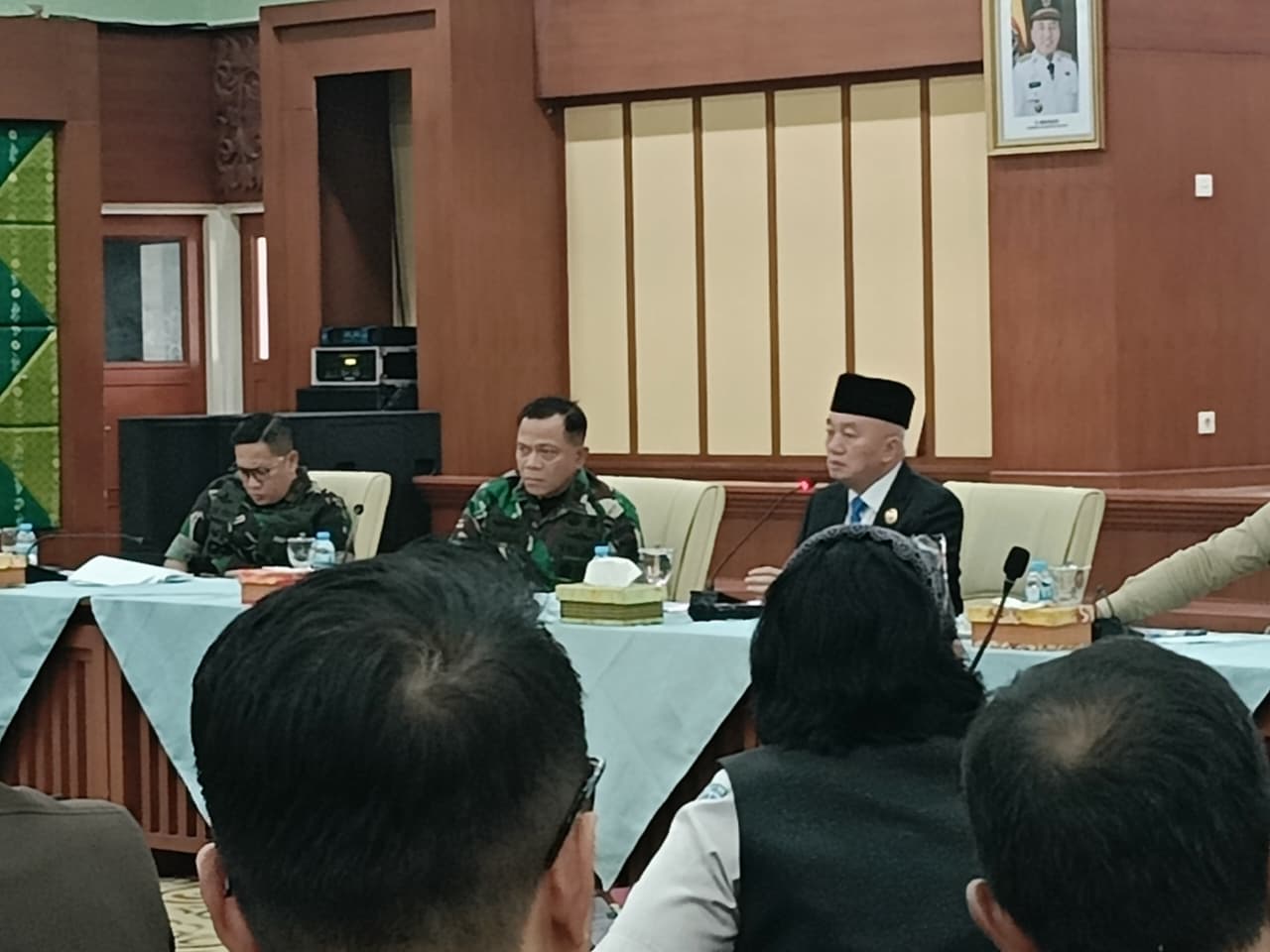 PERSIAPAN: Rencana kedatangan Wapres ke Kalsel Rabu (8/1), dimatangkan dalam rapat koordinasi di Gedung Idham Chalid, Banjarbaru
