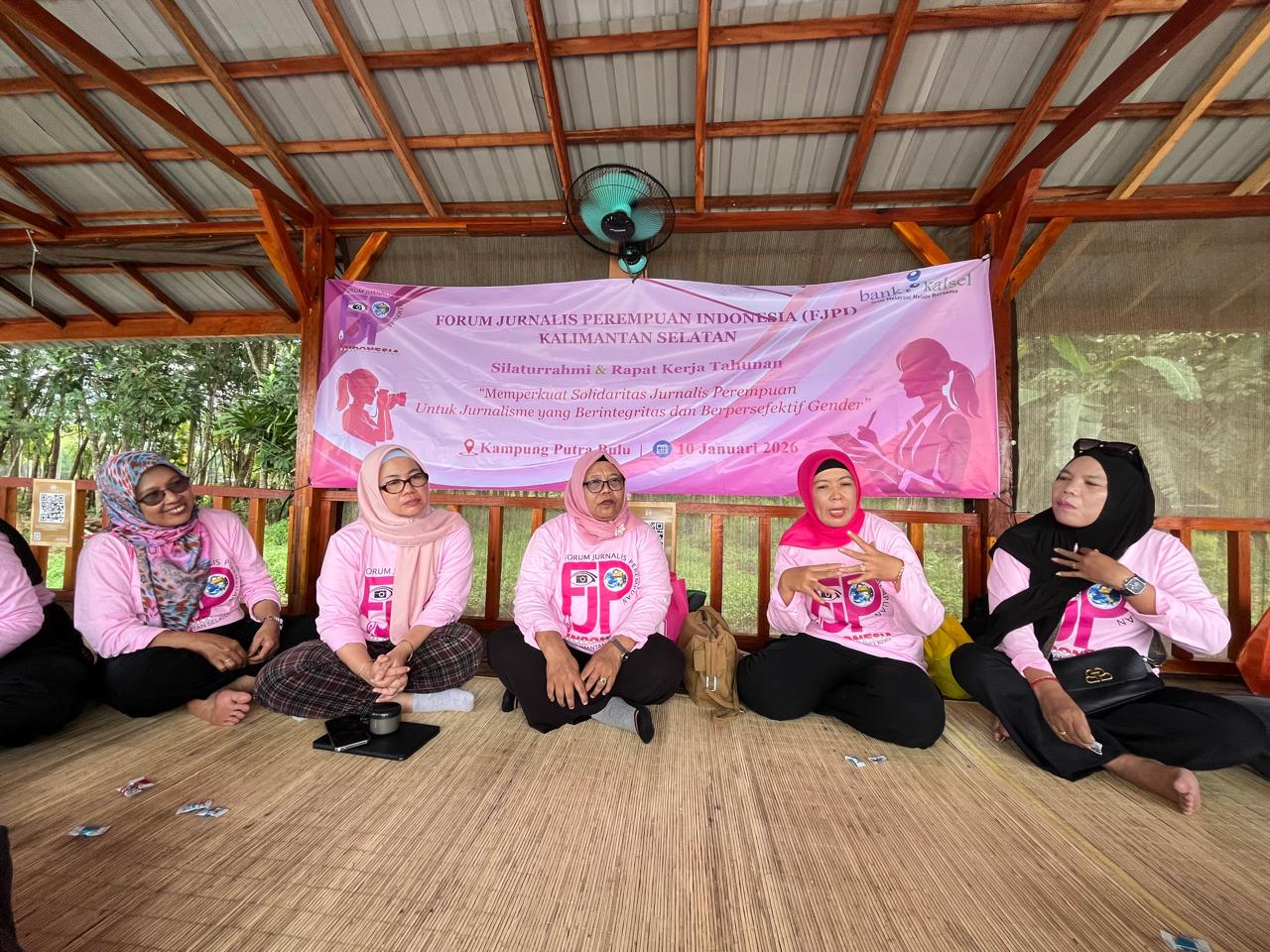 SILATURAHMI: FJPI menggelar Silaturahmi dan rakerta di Kampung Putra Bulu, Kabupaten Banjar, Sabtu (10/01/2025).