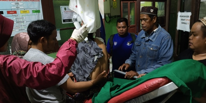MENGENASKAN: Seorang lansia turut terbakar dalam musibah kebakaran di Desa Pajukungan Hulu Kecamatan Babirik, Kabupaten HSU.