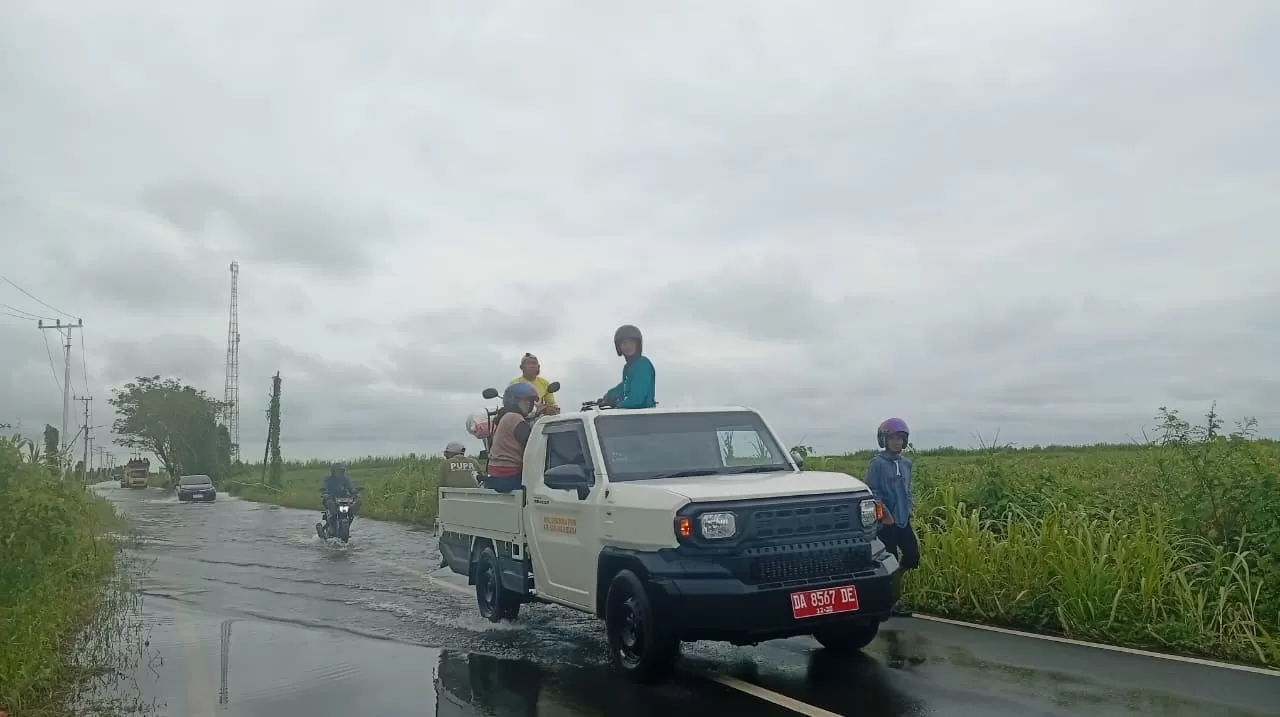 Banjir di Kandangan, HSS mengakibatkan puluhan hektare lahan pertanian terdampak.
