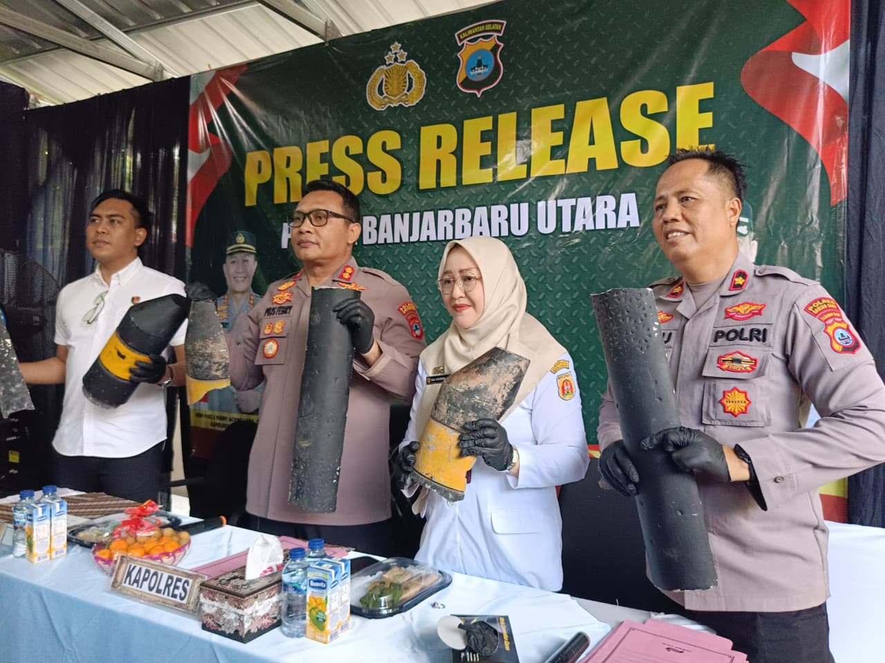 UNGKAP: Polisi menangkap satu pelaku pencurian tiang bollard trotoar di Banjarbaru.