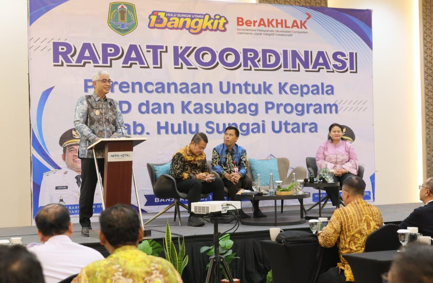 HADIR: Wabup HSU Hero Setiawan buka rakor perencanaan SKPD di Kota Banjarbaru, Rabu (14/1/2026). (Foto: Pemkab HSU)
