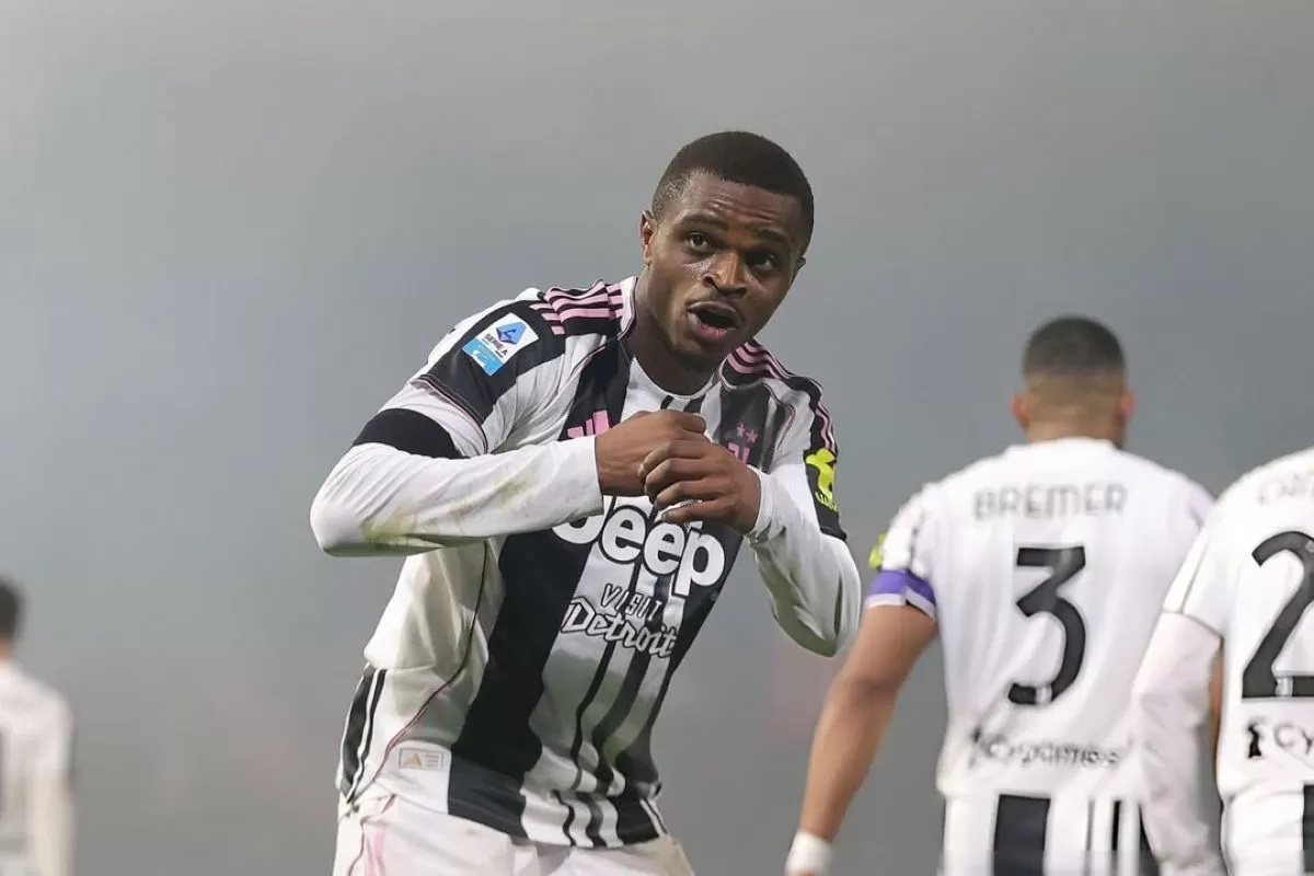 PUAS: Pemain Juventus Pierre Kalulu puas dengan permainan Juventus setelah mengalahkan Cremonese 5-0 di Liga Italia pekan ke-20. (Pierre Kalulu)
