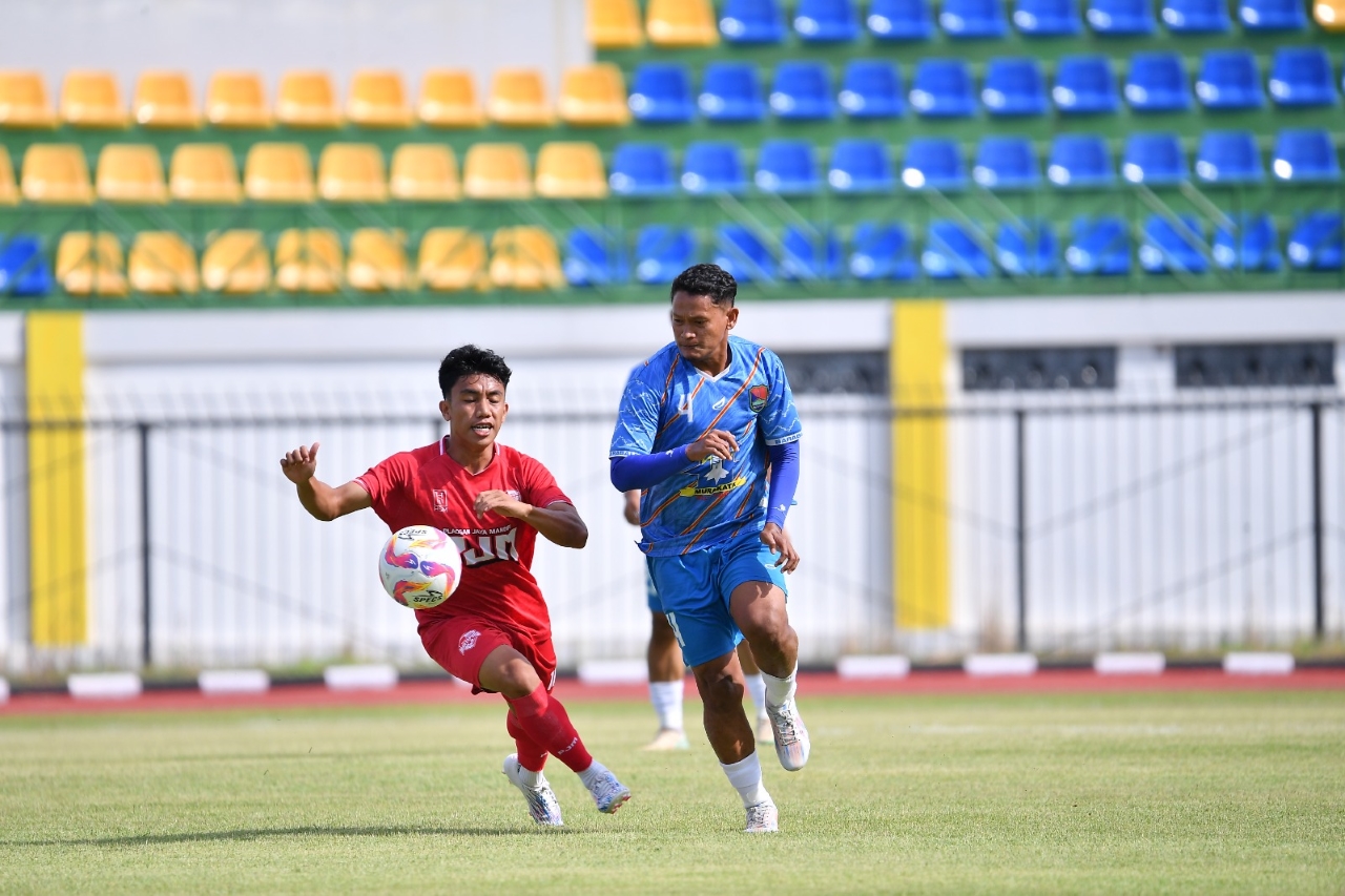 IMBANG: Barabai FC tampil dominan sepanjang pertandingan, namun gagal mengonversi banyak peluang menjadi gol