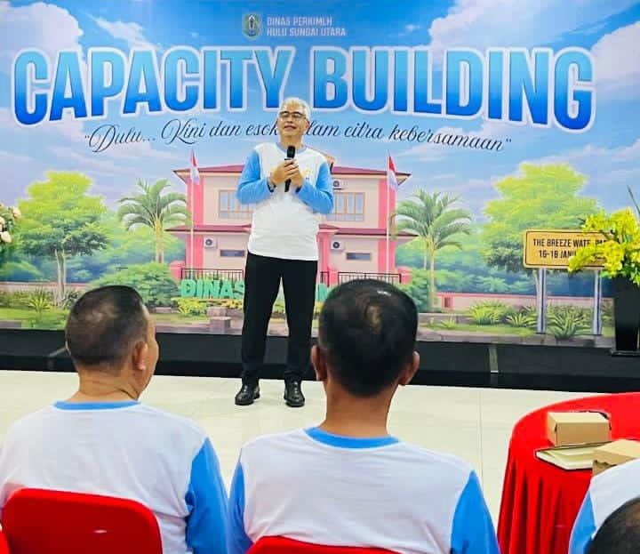 MOMEN:Wakil Bupati Kabupaten HSU, Hero Setiawan (Iwan Alabio) buka Capacity Building bertema