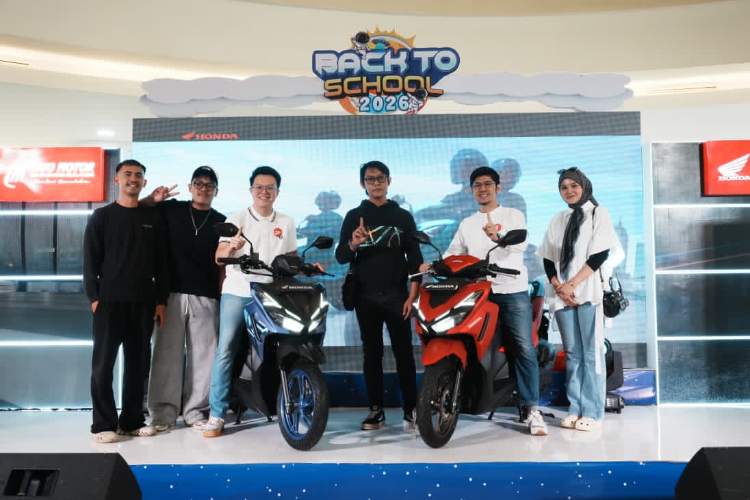 RESMI:Suasana peluncuran All New Honda Vario 125 di Duta Mall Banjarmasin.