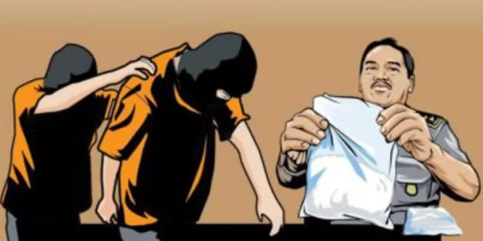 ILUSTRASI: Penangkapan dua pemuda.