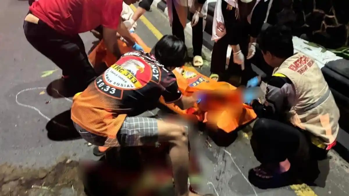 Kecelakaan laka tunggal yang merenggut nyawa seorang pengendara sepeda motor di Banjarbaru