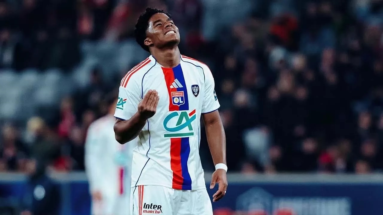 BERMAIN: Endrick saat bermain untuk Lyon sebagai pemain pinjaman. (IG: @endrick).