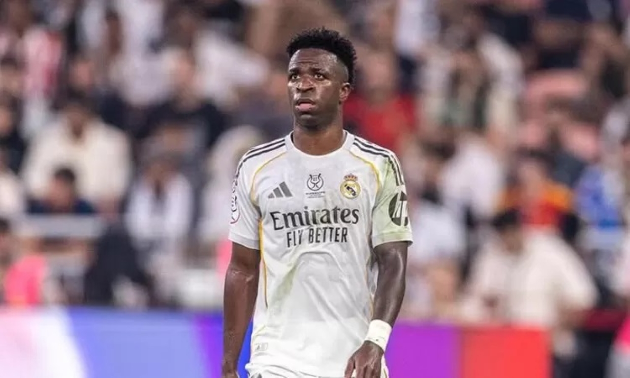 BELUM PASTI: Masa depan Vinicius Jr. di Real Madrid masih belum pasti, meskipun terjadi perubahan di kursi pelatih.