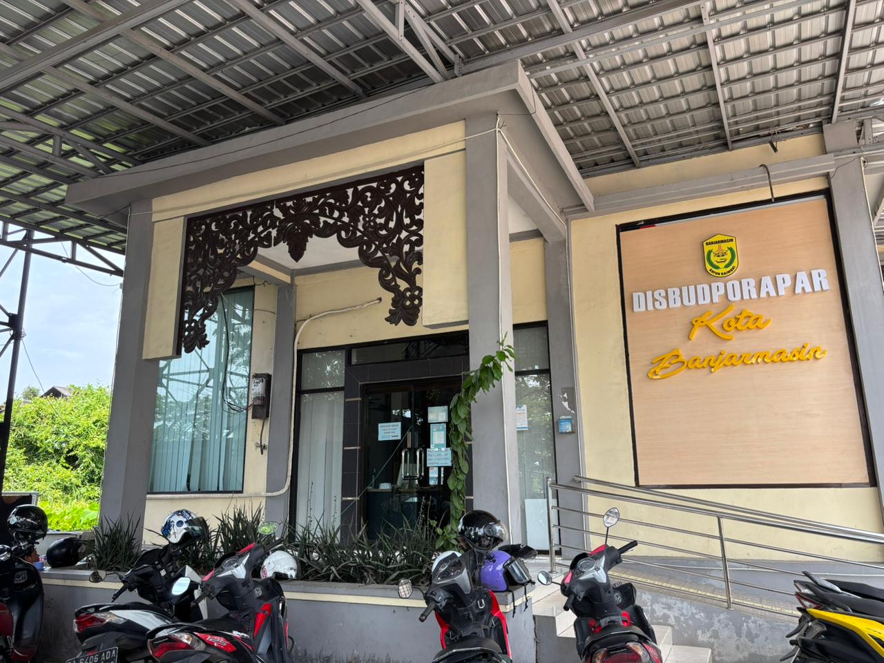 KINERJA TERENDAH: Kantor Disbudporapar Banjarmasin di Jalan Benua Anyar.