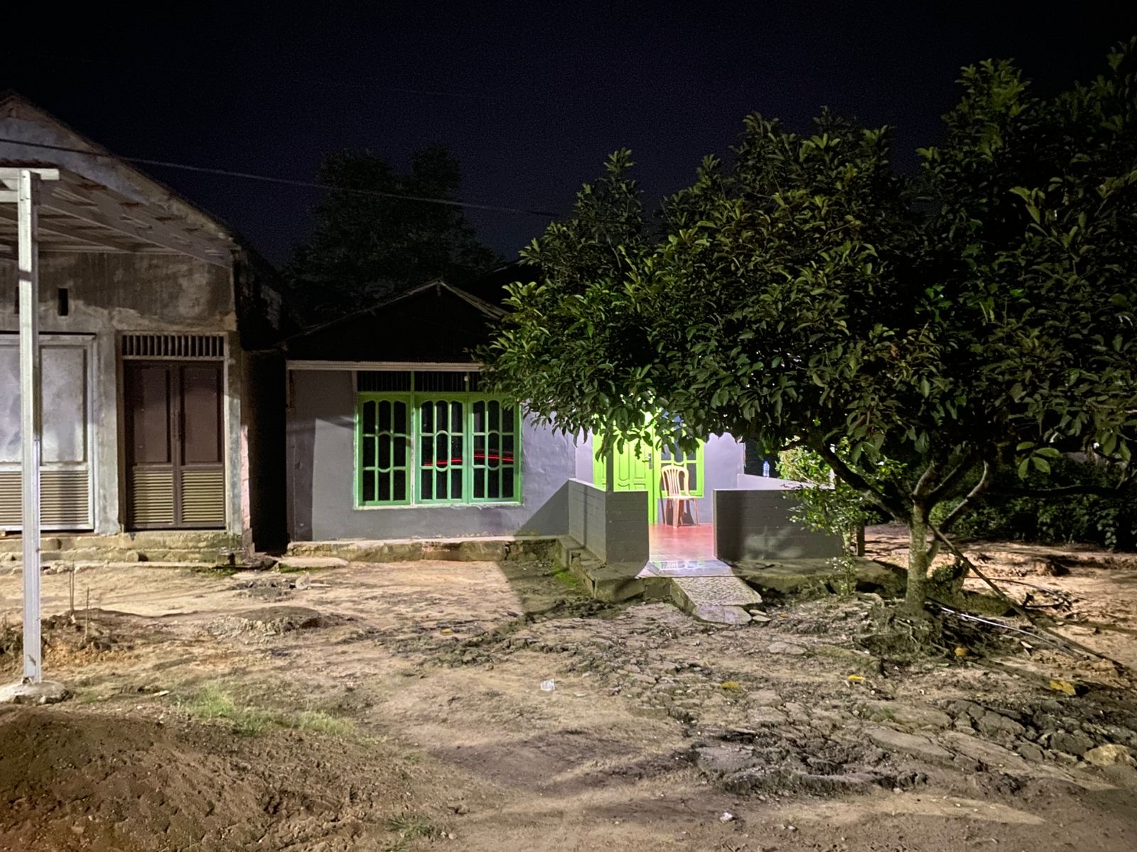 Lokasi yang diduga menjadi tempat prostitusi di Kasiau, Tabalong.