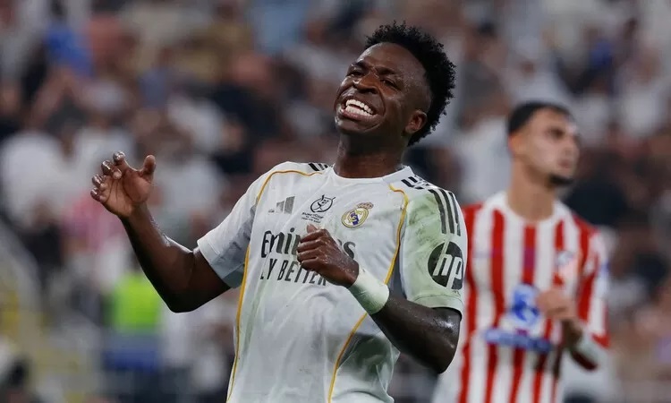 BERTAHAN: Vinicius Junior tegaskan ingin bertahan di Real Madrid.