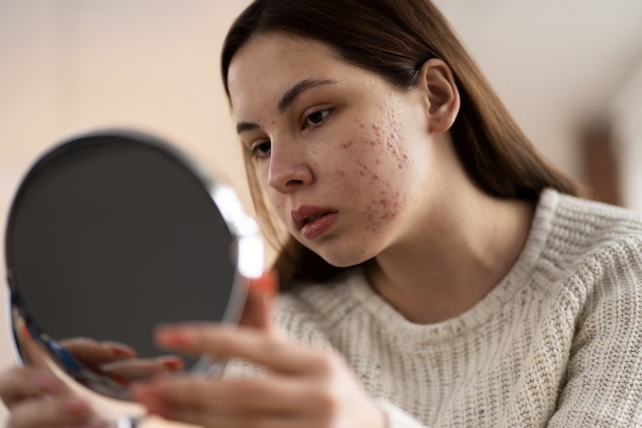 TETAP CANTIK: Meski sedang breakout, wajah masih dapat dirias agar terlihat cantik. (Foto: Freepik)