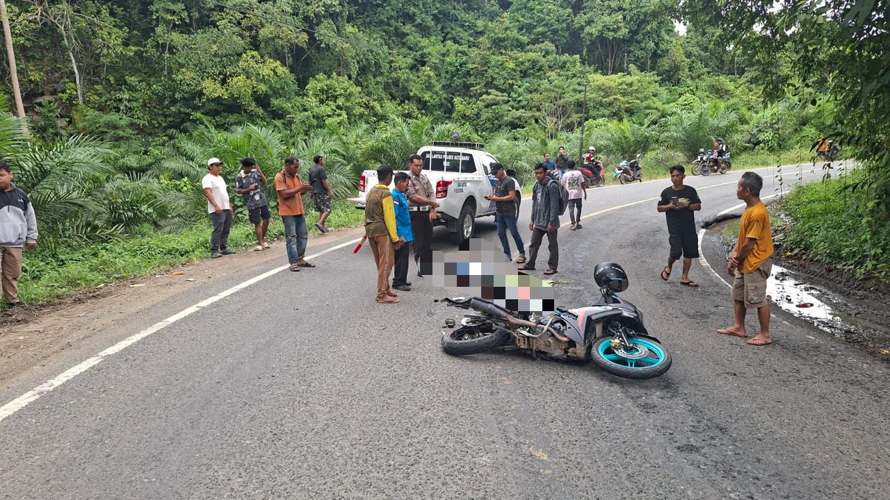 LAKA: Korban kecelakaan meninggal dunia di Tikungan S Magalau, Magalau Hulu Kotabaru.