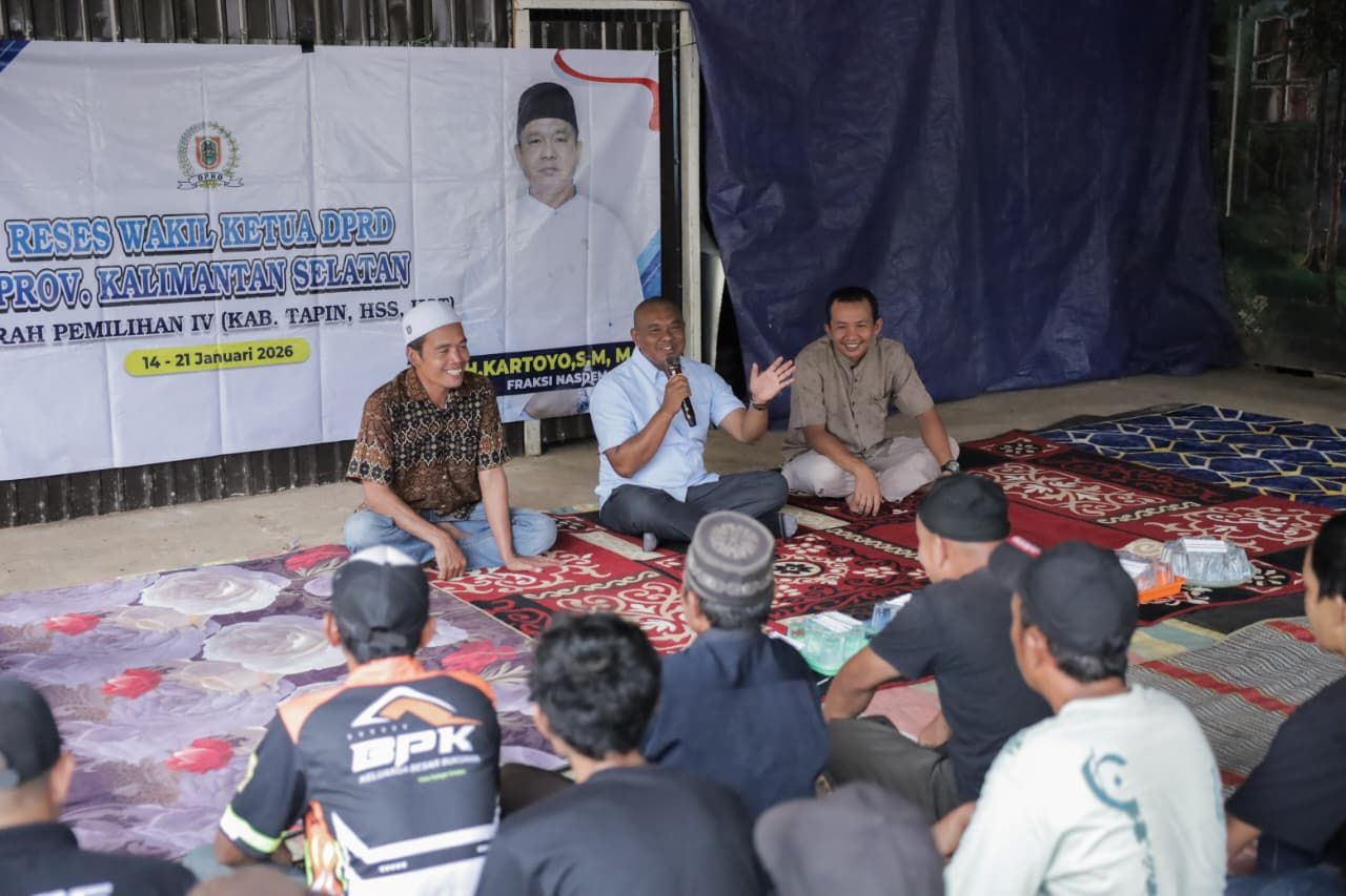 RESES: Wakil Ketua DPRD Kalsel, Kartoyo, menuntaskan rangkaian kegiatan reses.