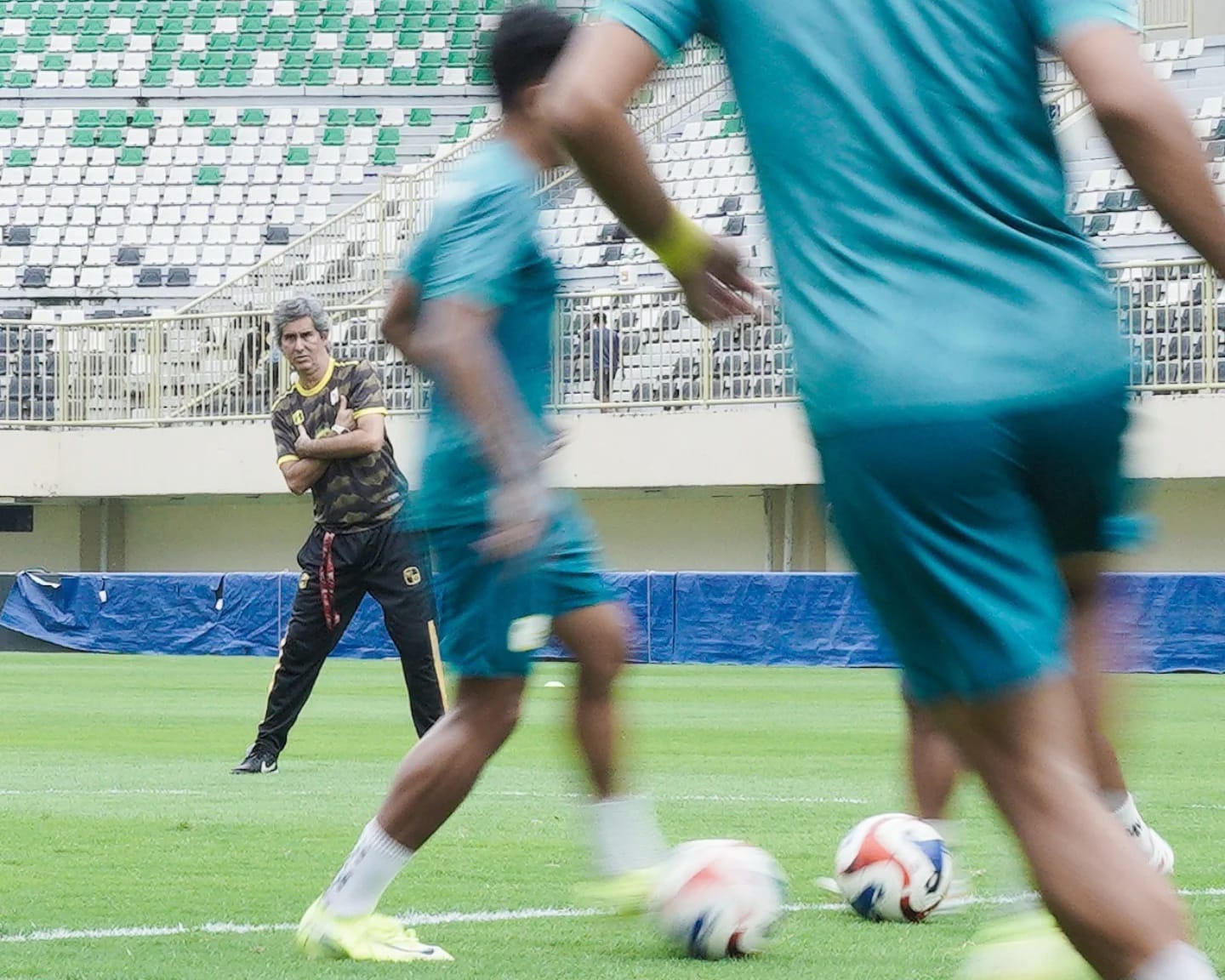 KERJA KERAS: Skuad Barito Putera menjalani sesi latihan terakhir jelang menghadapi PSS Sleman di Stadion Maguwoharjo, Sleman, Sabtu (31/1/2026). (dok barito putera)