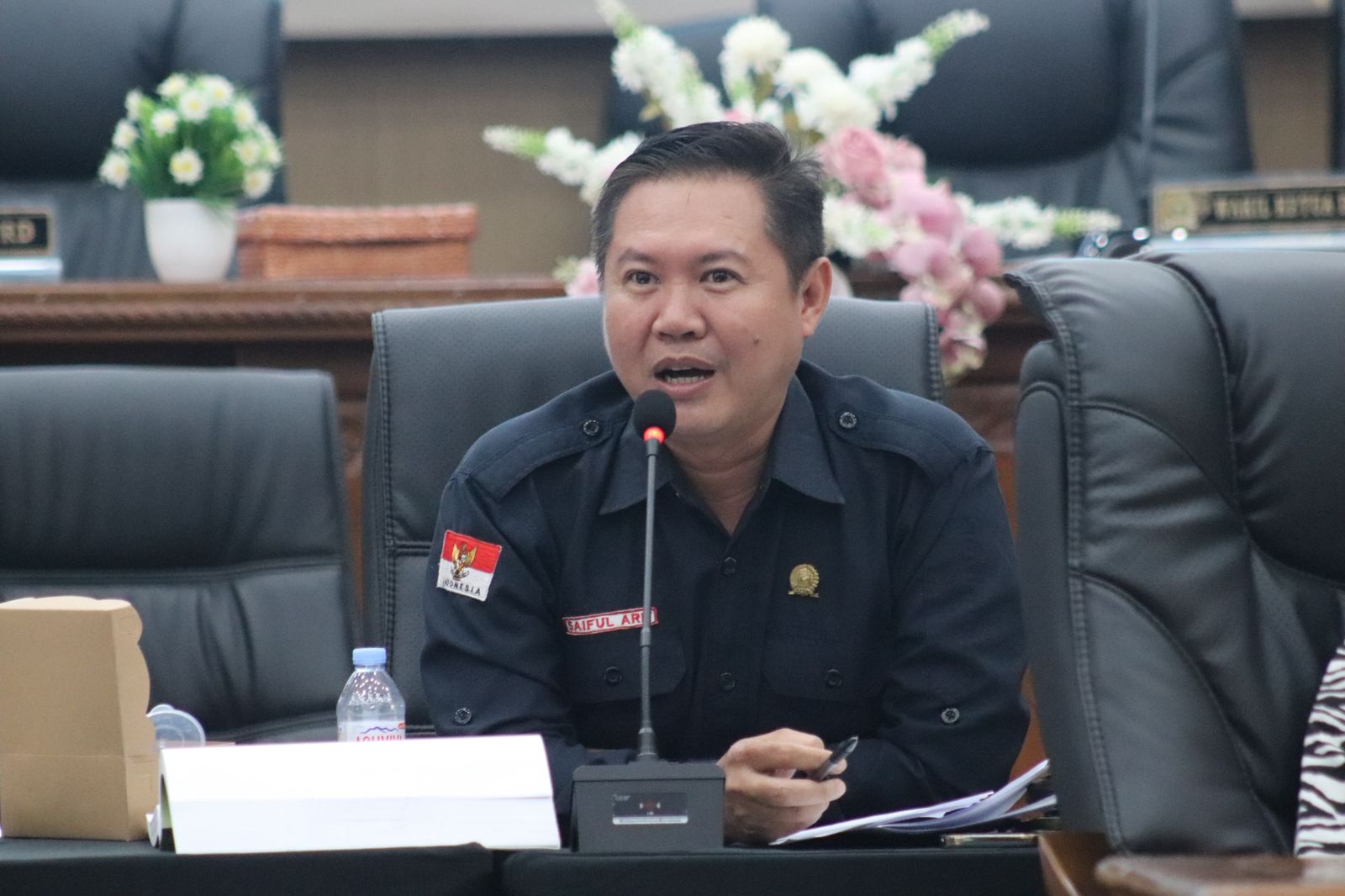Wakil Ketua II DPRD Kabupaten Balangan Saiful Arif menyampaikan komitmen DPRD dalam pembahasan Raperda Pemenuhan Hak Penyandang Disabilitas. (Saiful untuk Radar Banjarmasin)