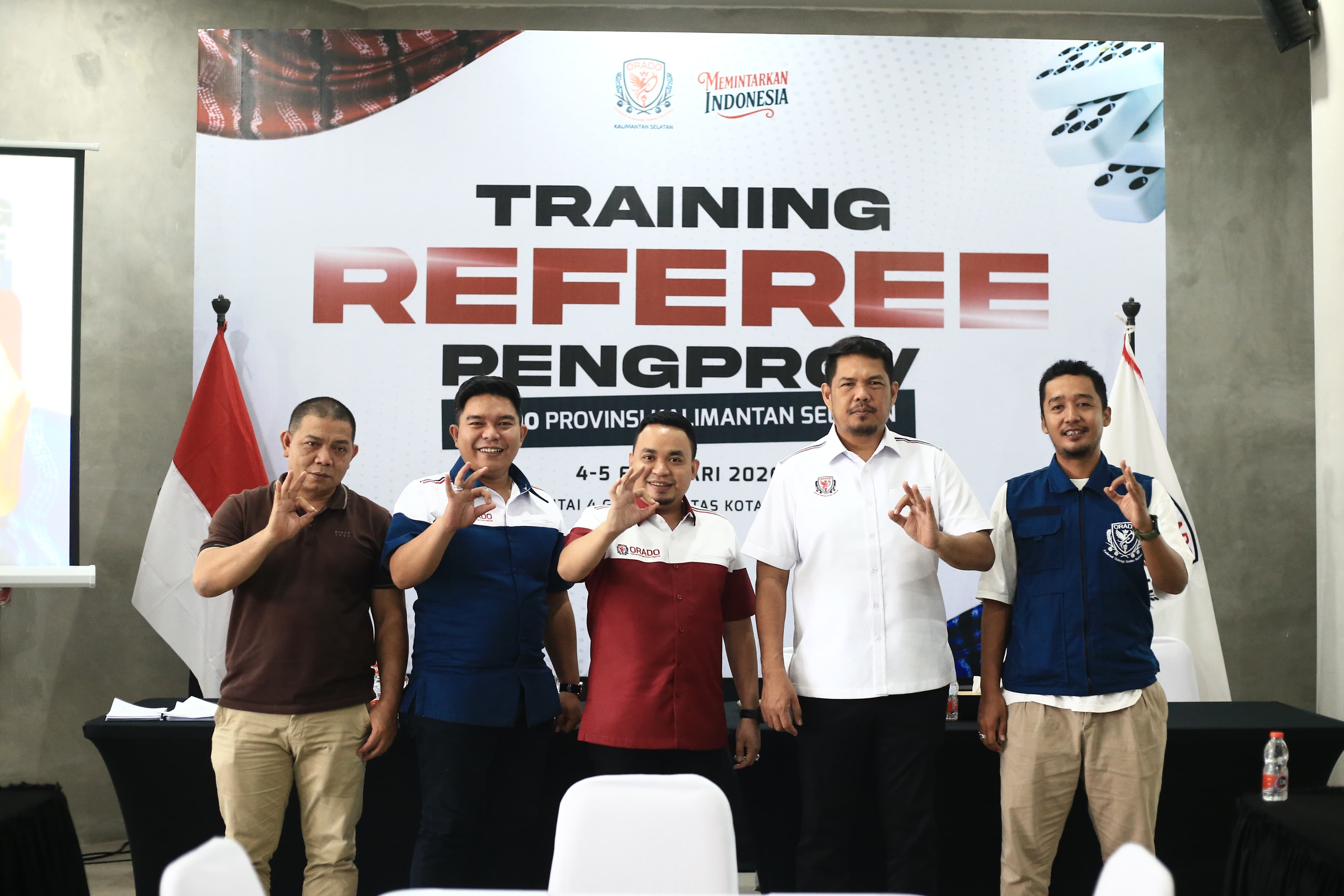Peserta Training Referee Pengprov ORADO Kalimantan Selatan mengikuti materi regulasi, teknik dasar perwasitan, serta praktik dan evaluasi dalam pelatihan yang digelar di Aula Lantai 4 Gedung Batas Kot