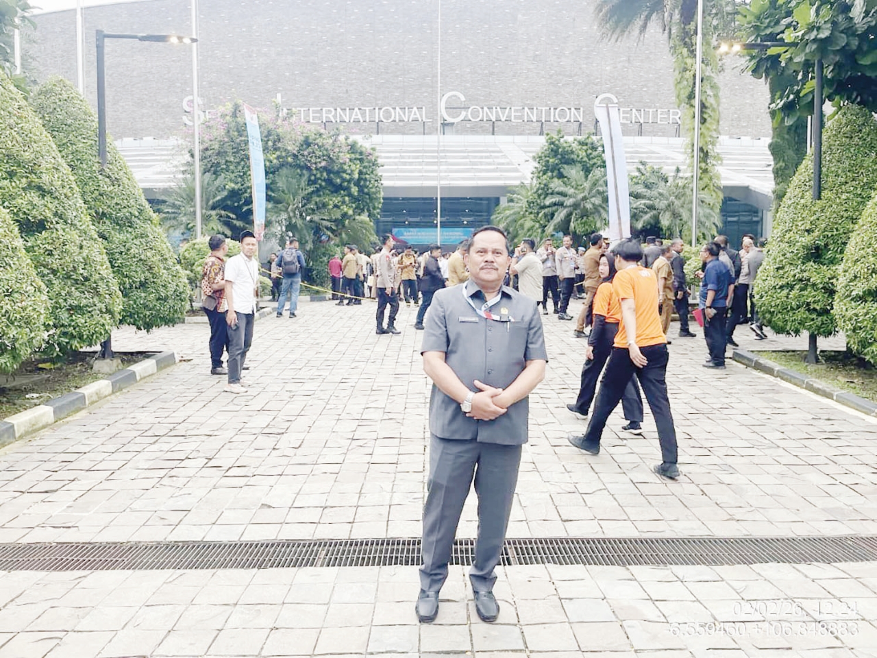 HADIR: Ketua DPRD HST, Pahrijani hadiri Rakornas di Sentul, Senin (2/2/2026). (FOTO: ISTIMEWA)