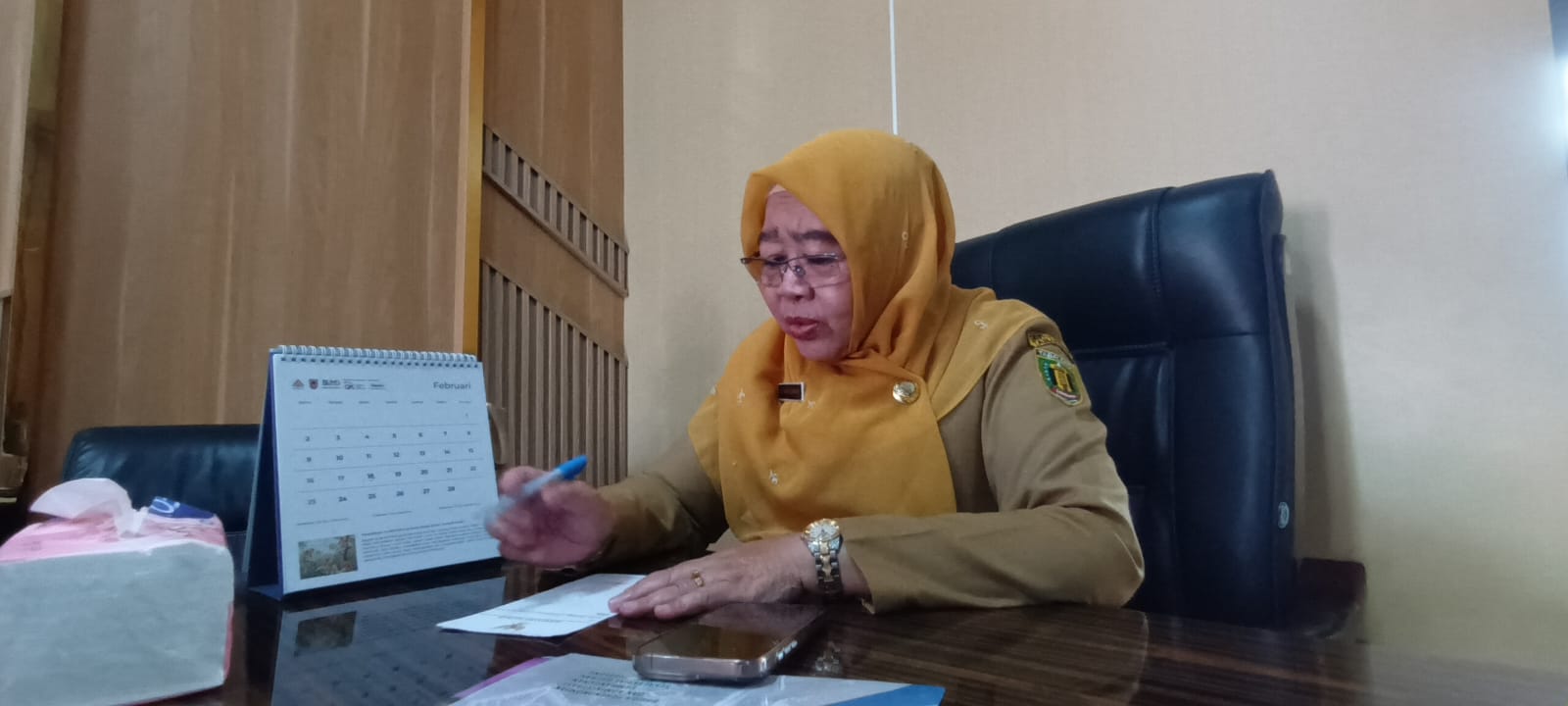 INSTRUKSI: Sekretaris Daerah Tabalong, Hamida Munawarah minta kepala SKPD dilarang keluar daerah selama audit BPK.