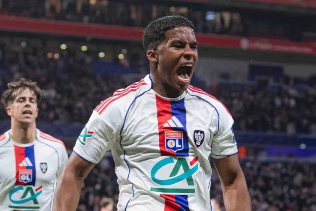 MENCETAK: Lyon memastikan tiket perempat final Coupe de France setelah menang 2-0 atas Laval, dengan Endrick kembali mencetak gol. (Instagram/@ol)