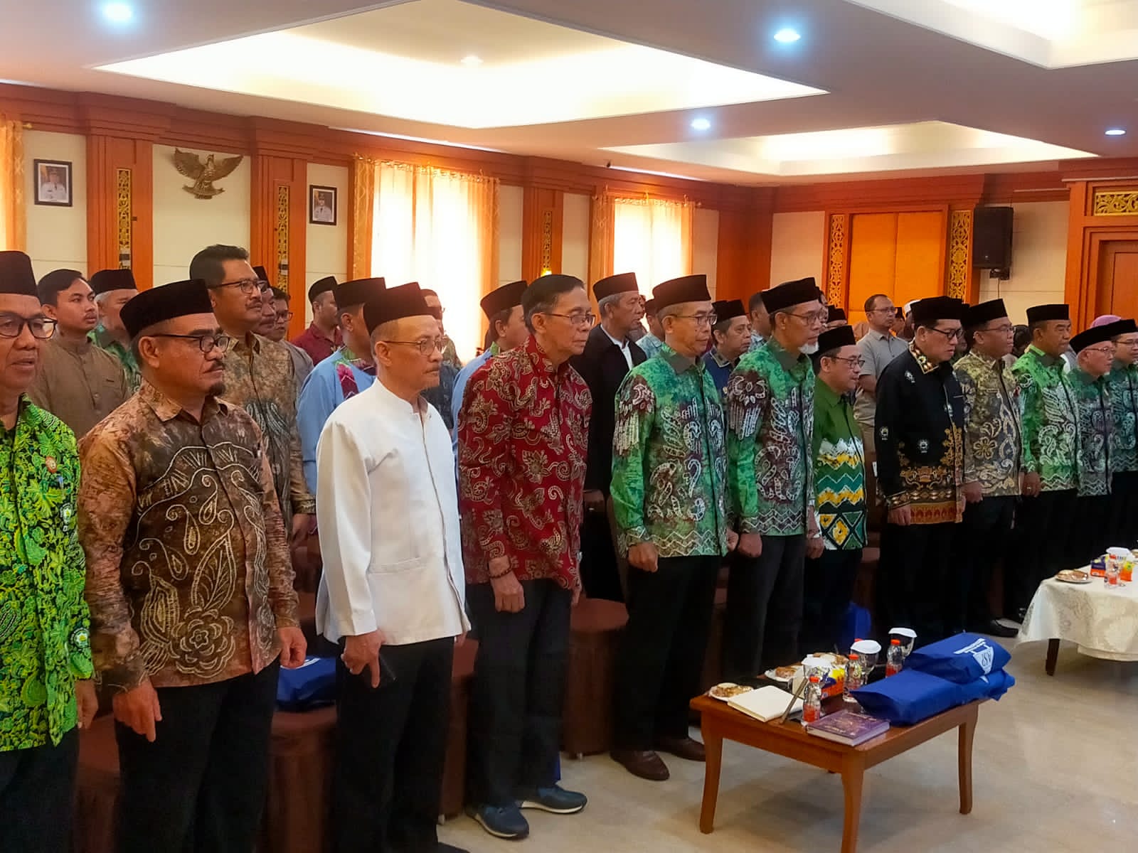 KHIDMAT: Pembukaan Rakerwil I PW DMI Kalsel di Aula Eks Kantor Gubernur Kalsel, Banjarmasin, Sabtu (7/2/2026).