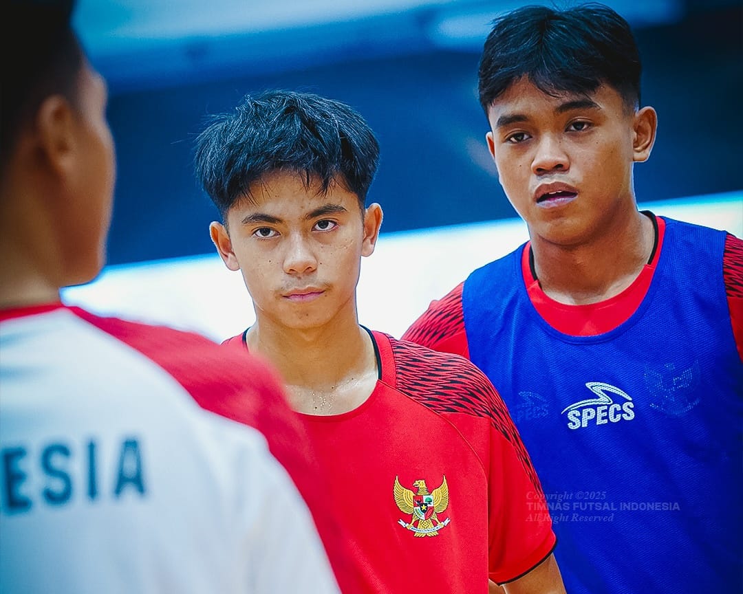 Pemain Timnas Futsal Indonesia U-17 menjalani sesi latihan intensif sebagai persiapan menuju turnamen internasional III Edicion del Torneo Internacional de Futsal di Spanyol, Juni 2026. (dok timnas fu