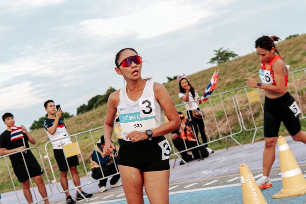 Atlet jalan cepat Halida Ulfah saat menjalani sesi latihan intensif di Pelatnas sebagai bagian dari persiapan menghadapi kejuaraan Asian Racewalking di Jepang. (dok halida)
