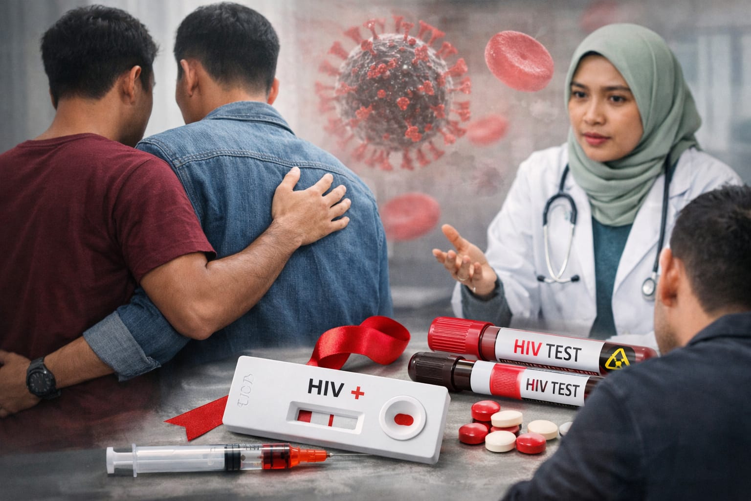 ILUSTRASI: Dua orang di HST tertular HIV karena perilaku seksual menyimpang.