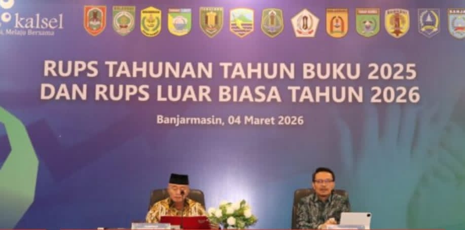 PROAKTIF:Gubernur Kalsel, H Muhidin menghadiri RUPS tahunan dan RUPS luar biasa Bank Kalsel di salah satu hotel di Banjarmasin, Rabu (4/3/2026).
