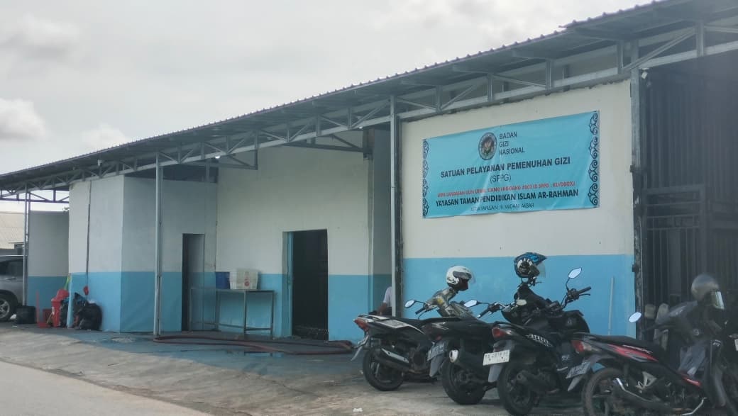 BERMASALAH: Salah satu SPPG di Banjarbaru yang sebelumnya bermasalah persoalan limbah dapur. 