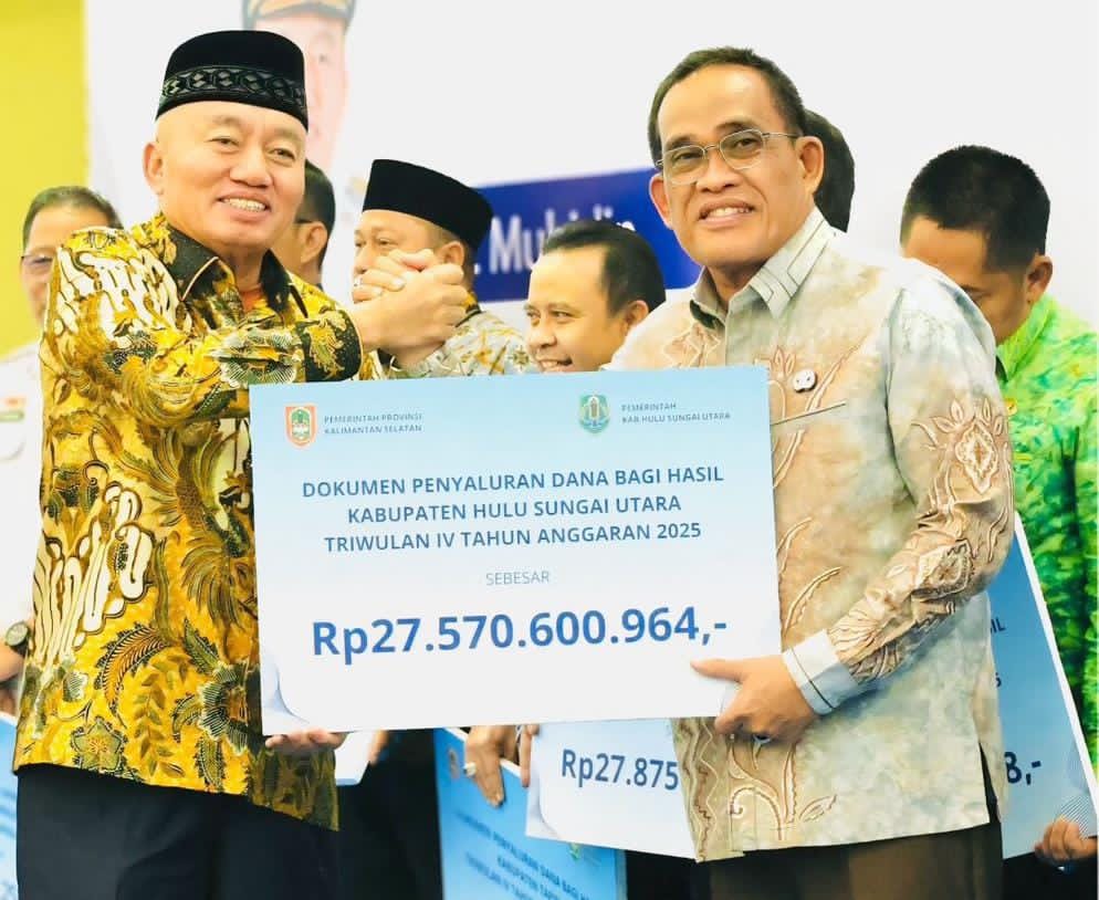 HADIR:Bupati HSU H Sahrujani hadir pada Rapat Umum Pemegang Saham (RUPS) Tahunan Tahun Buku 2025 dan RUPS Luar Biasa Tahun 2026 Bank Kalsel di Banjarmasin.