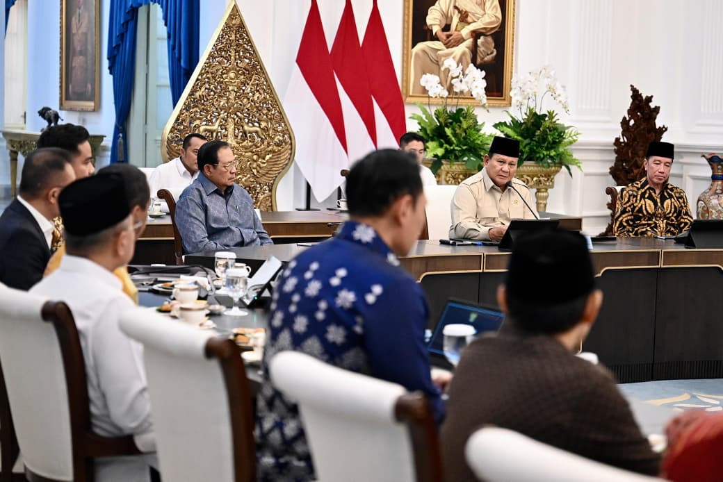 SILATURAHMI: Presiden Prabowo Subianto mengundang para tokoh bangsa dalam rangka memperkuat konsolidasi nasional, serta merespons dinamika global yang semakin kompleks, di Istana Negara, Jakarta, Sela
