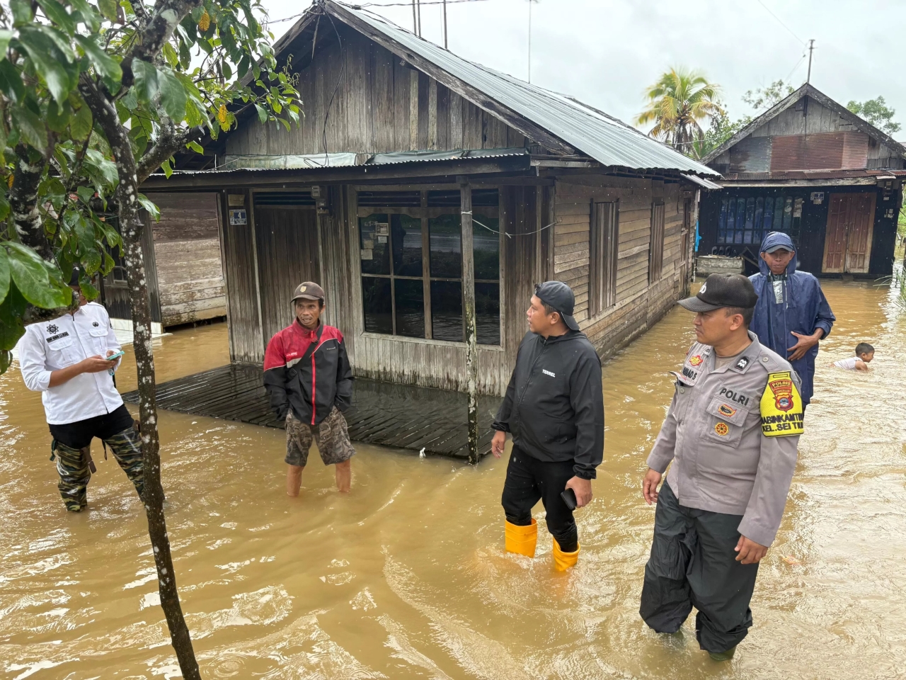 SAAT BANJIR: Kondisi wilayah Cempaka saat diterjang banjir pada Februari 2026 tadi.