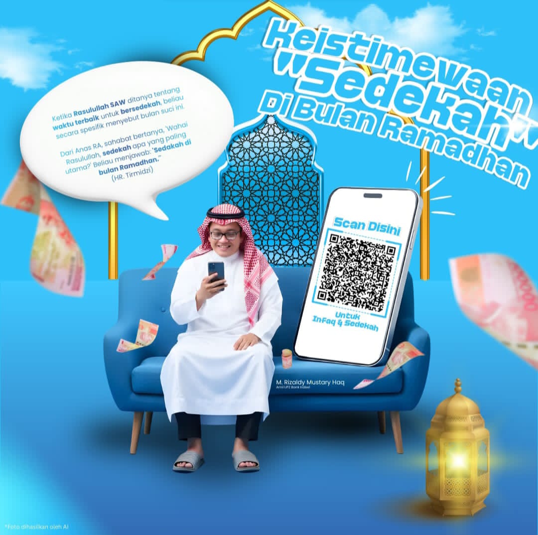 MUDAH: UPZ Bank Kalsel memberikan layanan yang mudah bagi masyarakat untuk bersedekah.   