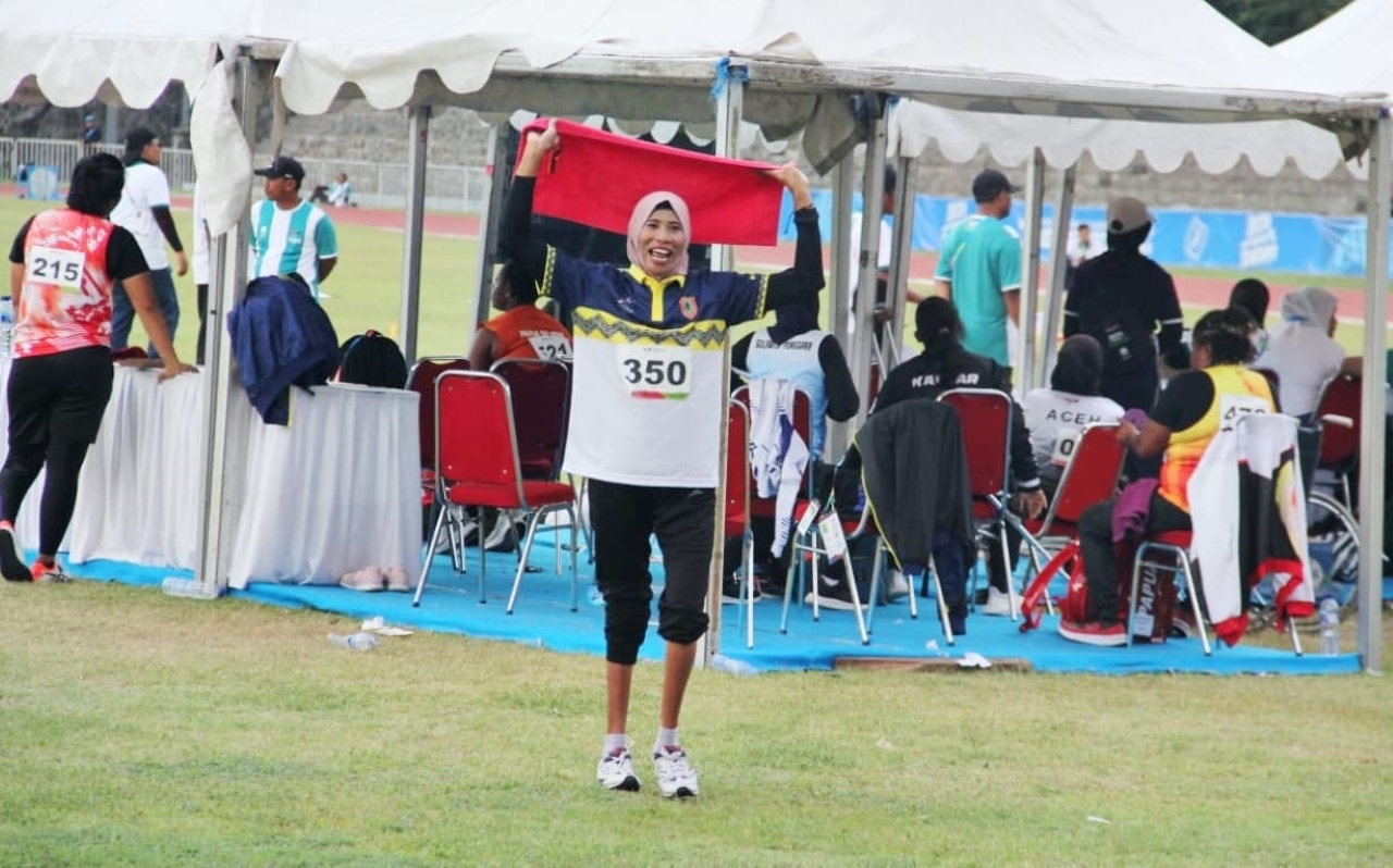 BERLAGA: Warmia saat berlaga di Peparnas 2024 tadi. 