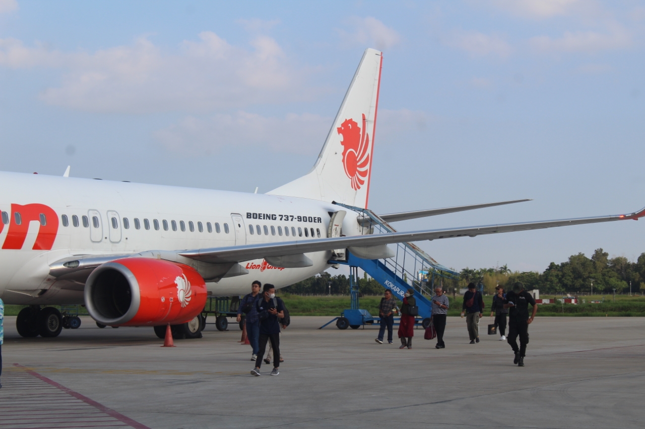 MUSIM MUDIK: Bandara Internasional Syamsudin Noor menyiapkan delapan extra flight menuju Jakarta dan Surabaya untuk mengantisipasi lonjakan penumpang pada musim mudik Lebaran.