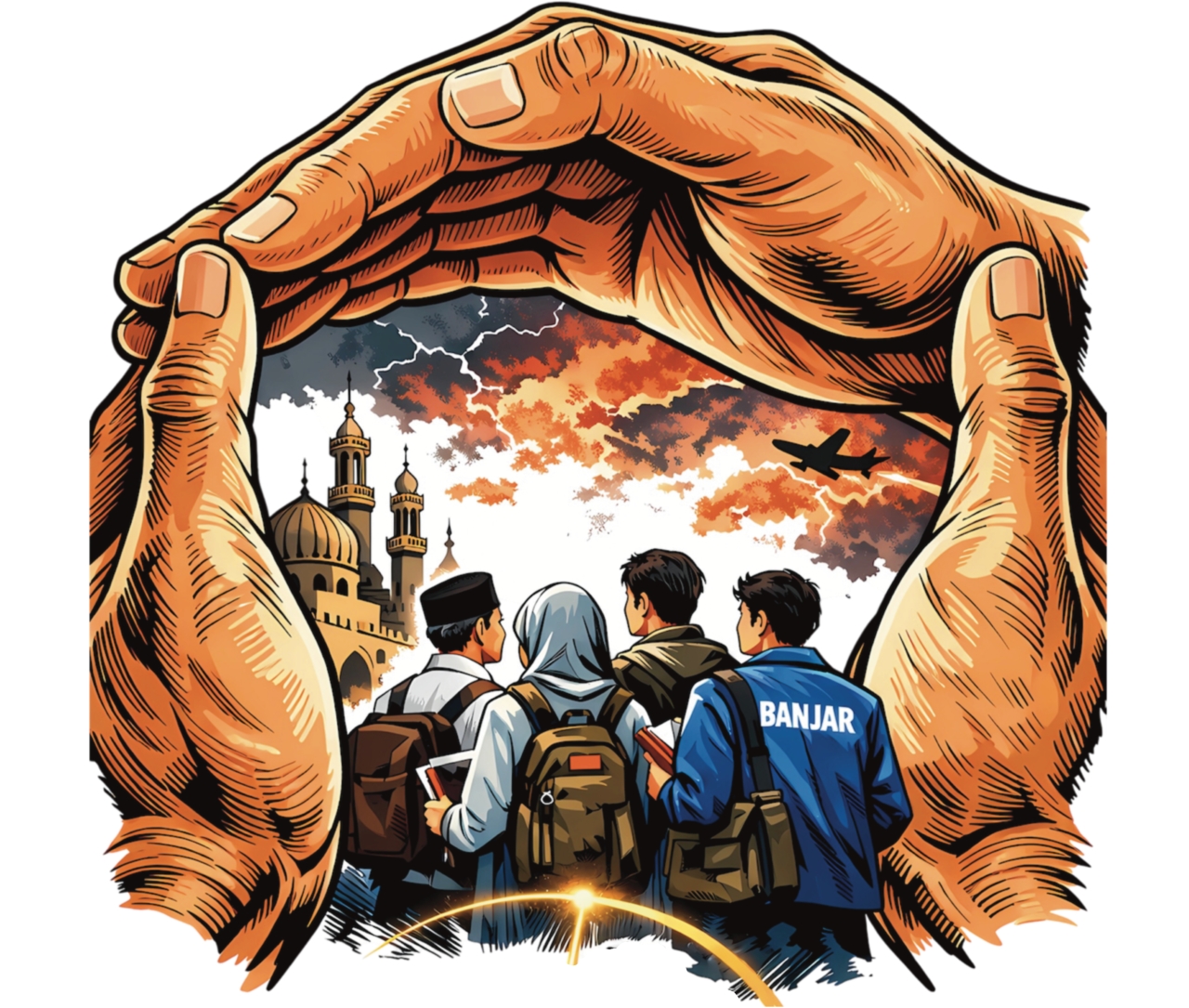 Ilustrasi Mahasiswa asal Kabupaten Banjar di Timur Tengah