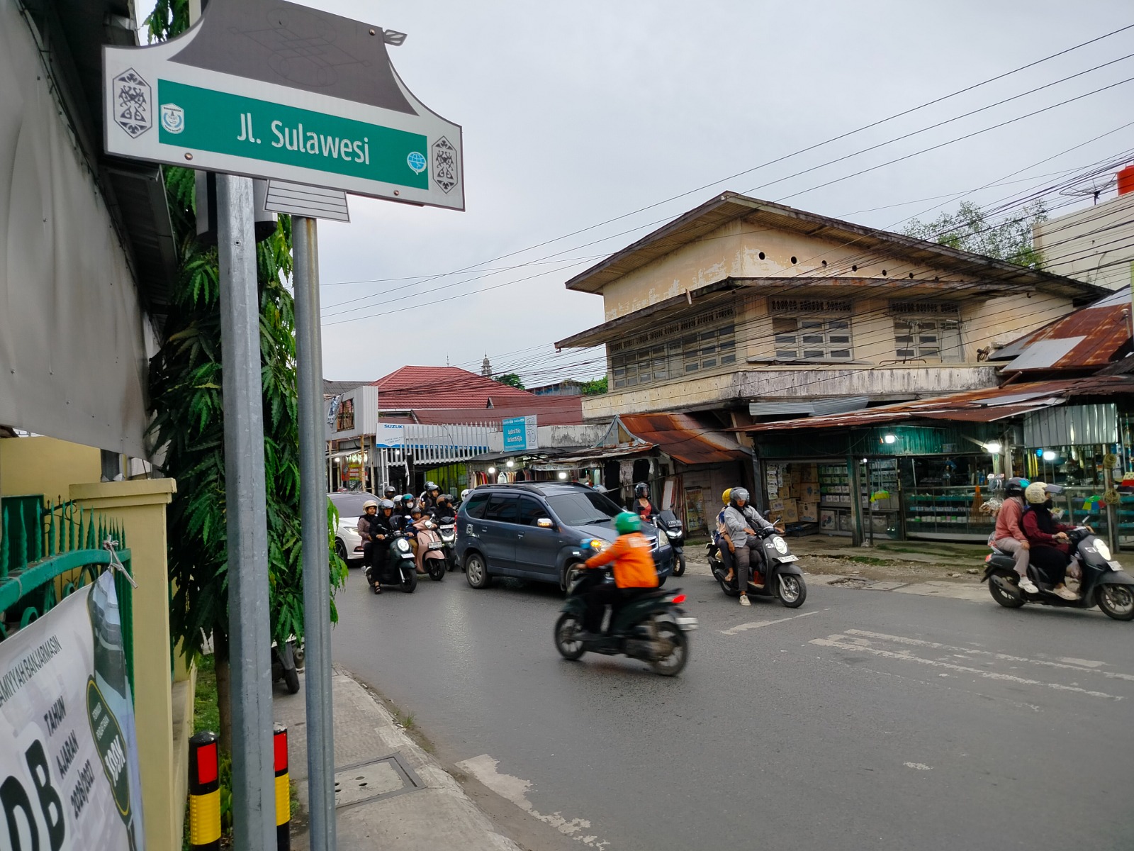JALAN SULAWESI: Kawasan yang dahulu dikenal sebagai Kampung Bugis di Kelurahan Pasar Lama, Banjarmasin Tengah, kini menggunakan nama Jalan Sulawesi. 