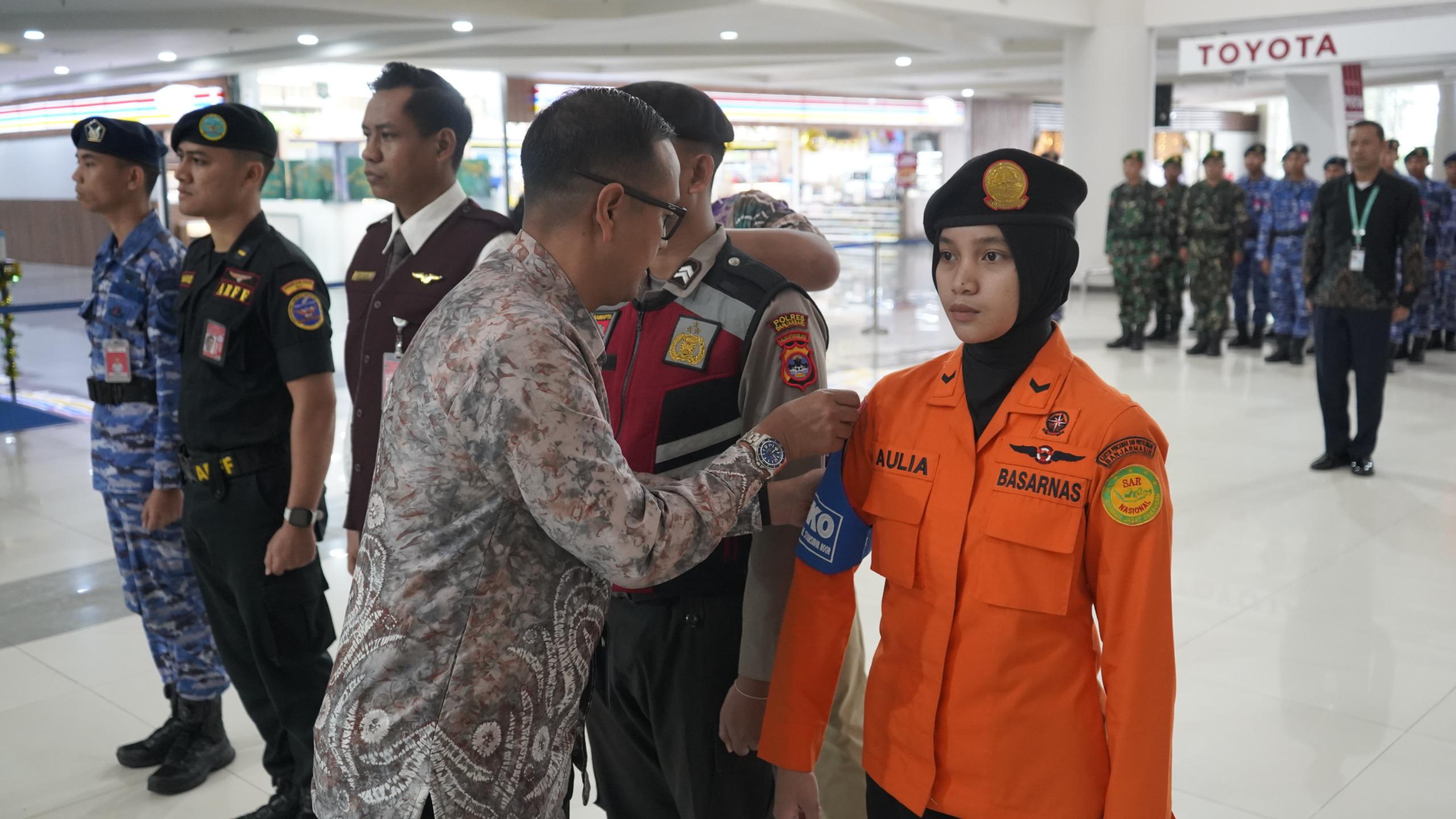 POSKO: Pembukaan Posko Terpadu Angkutan Udara Periode Lebaran di Exhibition Hall Terminal Kedatangan, Kamis (12/3). 