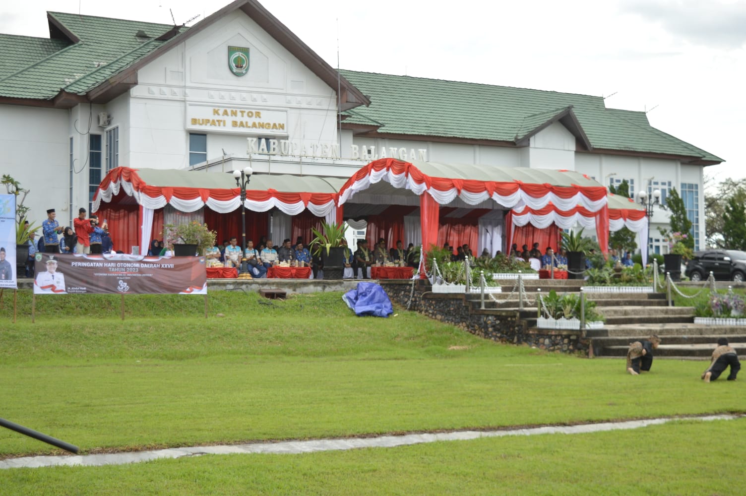 PUSAT KEBIJAKAN: Kantor Bupati Balangan di Paringin Selatan. (M Dirga Radar Banjarmasin) 