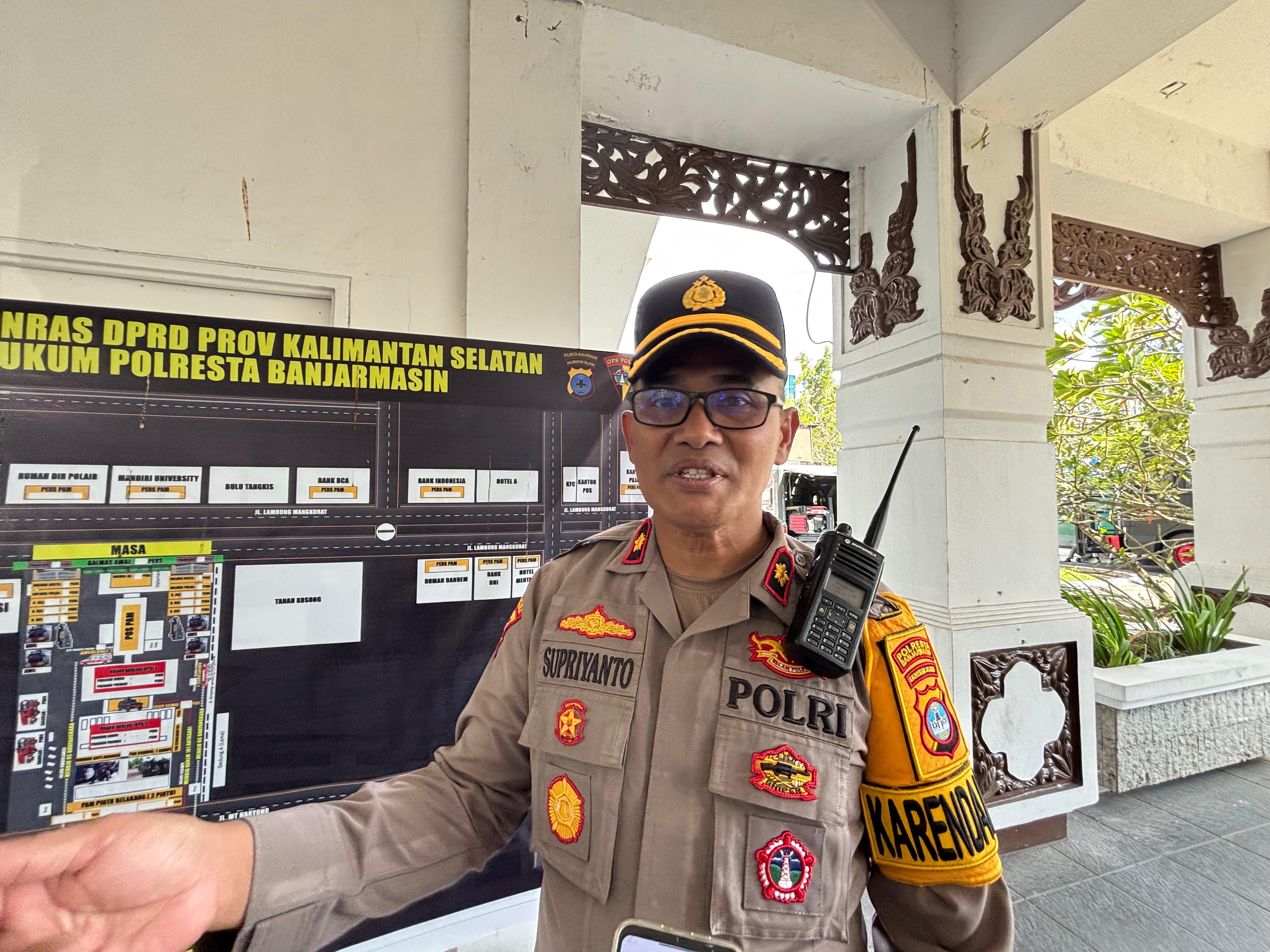 WAWANCARA: Kabag Ops Polresta Banjarmasin, Kompol Supriyanto.(Zulvan Rahmatan/Radar Banjarmasin)
