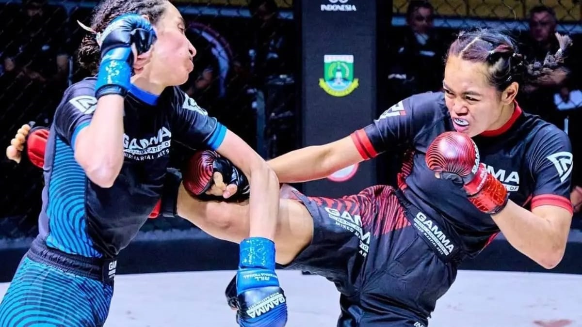 BERANI: Atlet kickboxing Viona mengajak para atlet berani speak up dan melaporkan pelecehan seksual di lingkungan olahraga.