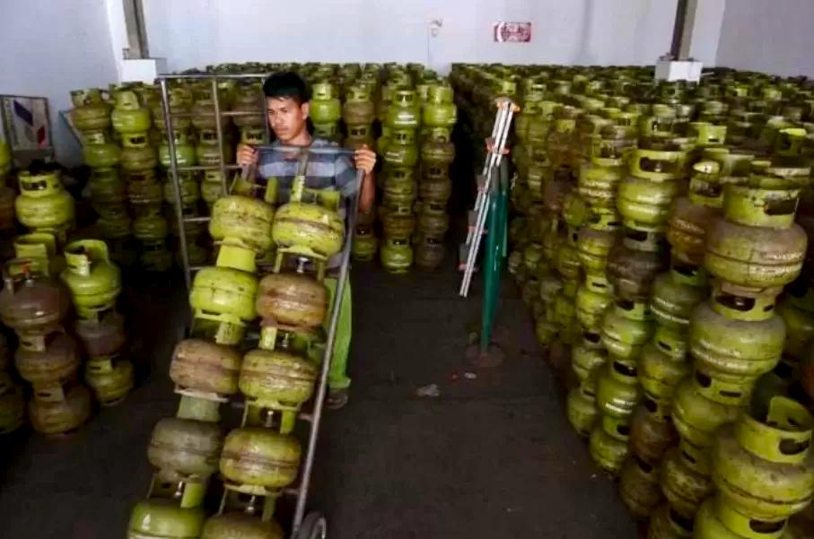 MEMASTIKAN: Pemko Banjarmasin memastikan stok gas melon dalam kondisi aman dan terkendali.