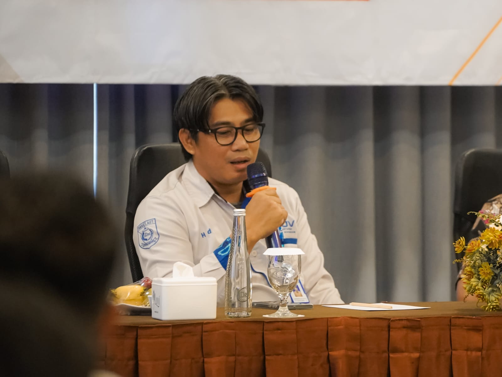 NARASUMBER: Kepala Bidang Penyelenggaraan E-Government Diskominfostasan Tala, Haderiansyah. (Foto : Diskominfostasan untuk Radar Banjarmasin)